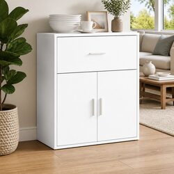 White Storage Sideboard 60x31x70 cm for Your Home