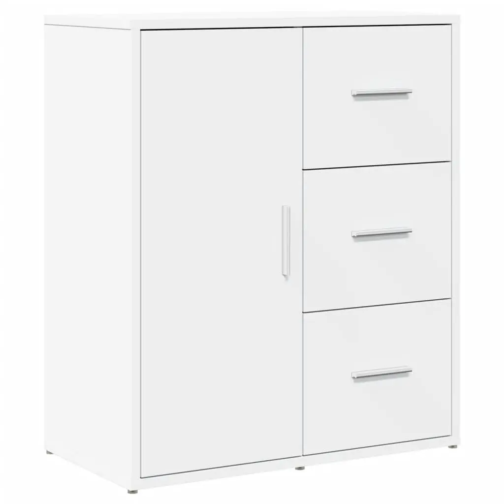 Sideboard Storage Cabinet White 60x31x70 cm Engineered Wood Buffet Furniture