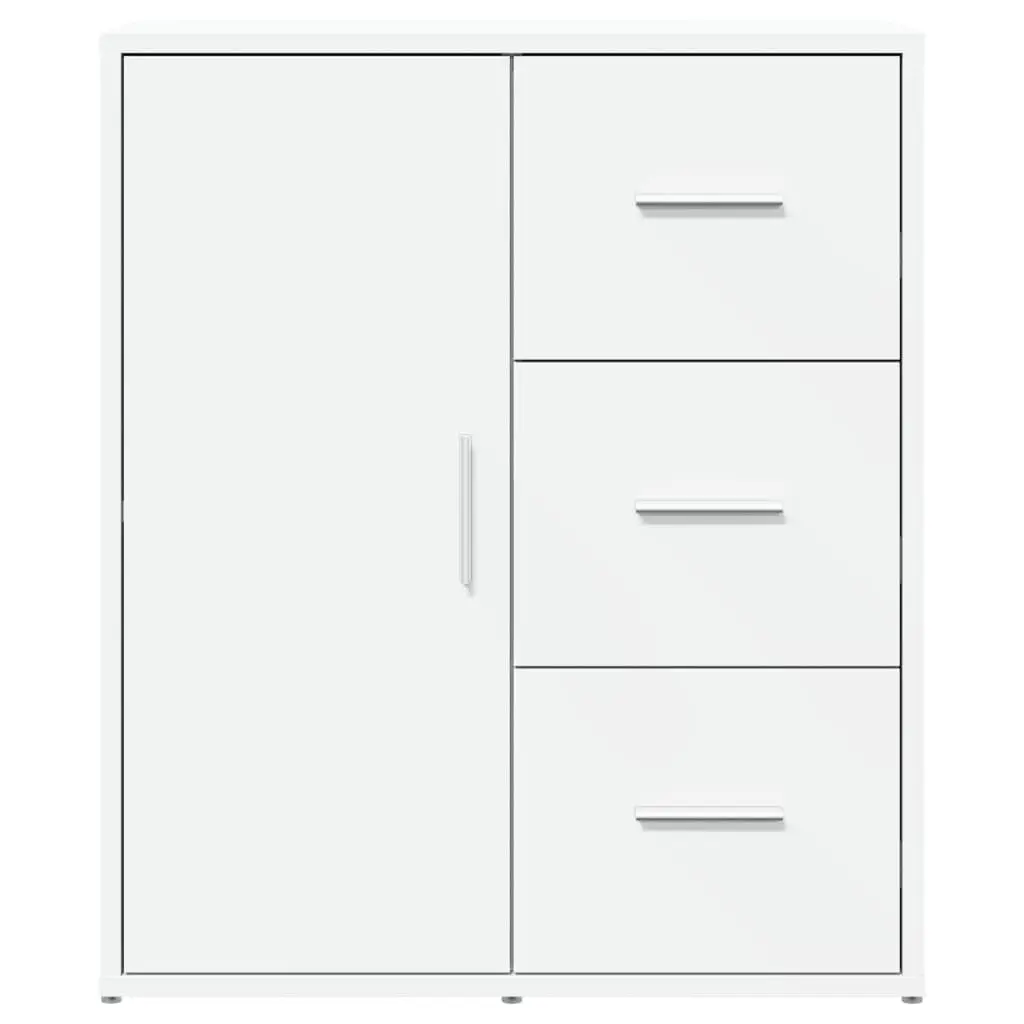 Sideboard Storage Cabinet White 60x31x70 cm Engineered Wood Buffet Furniture