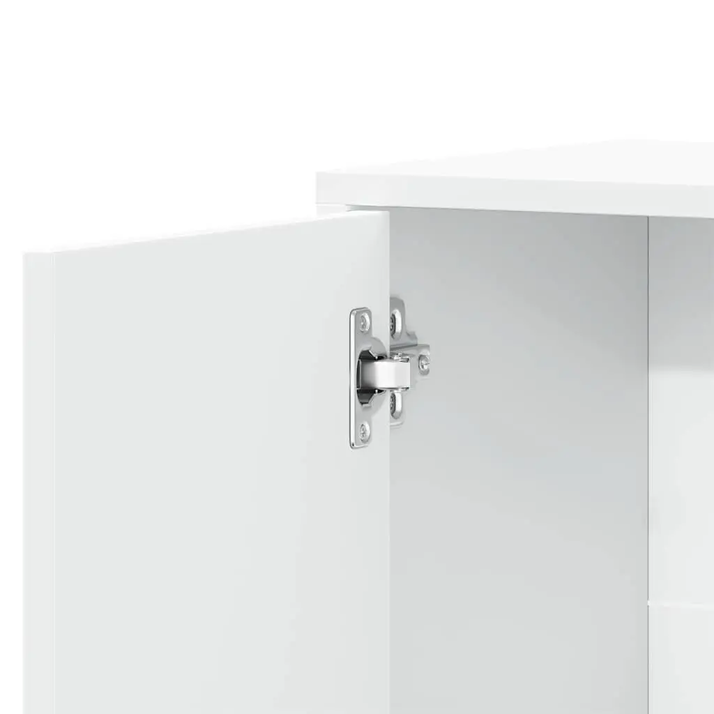 White Sideboard Storage Cabinet 60x31x70 cm