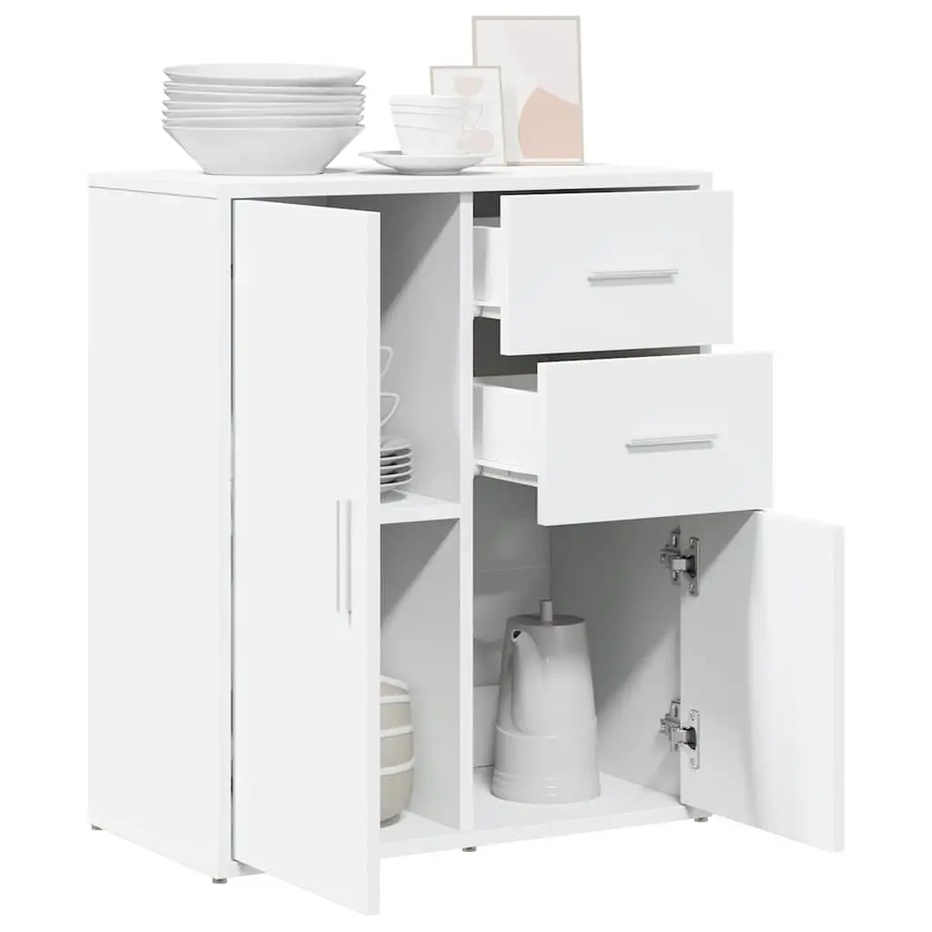 White Sideboard Storage Cabinet 60x31x70 cm