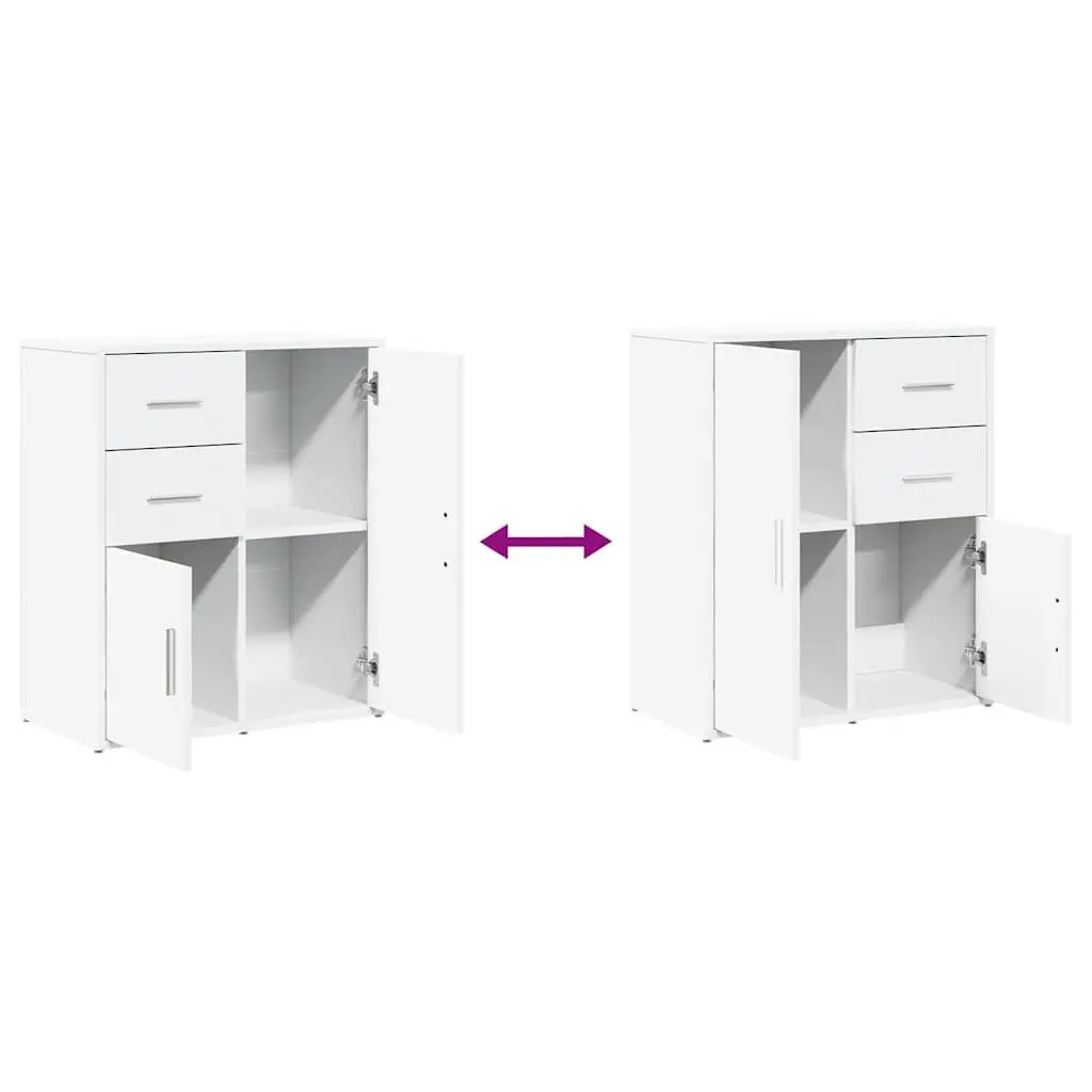 White Sideboard Storage Cabinet 60x31x70 cm
