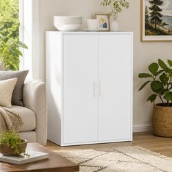Elegant White Sideboard 60x31x84 cm Storage Cabinet