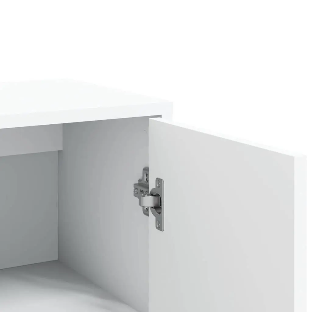 White Sideboard 60x31x84 cm Storage Cabinet
