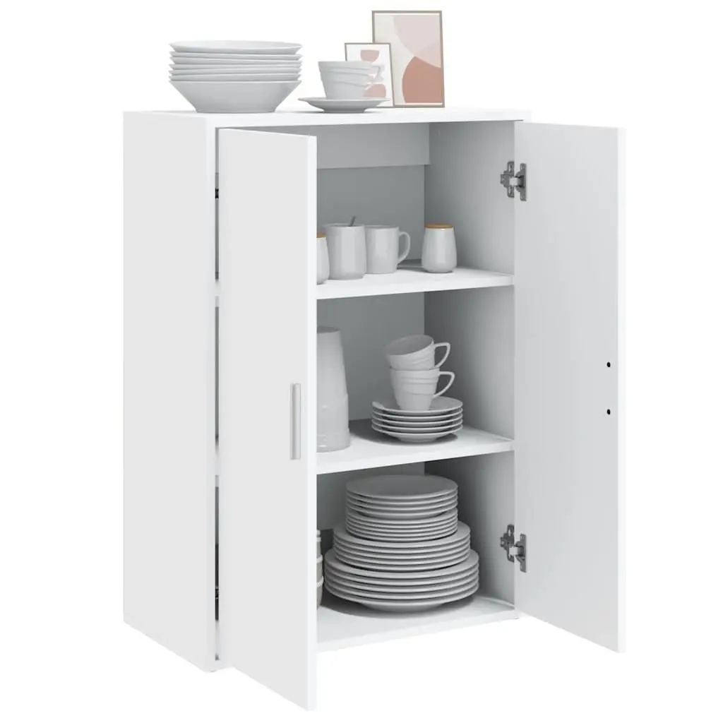 White Sideboard 60x31x84 cm Storage Cabinet