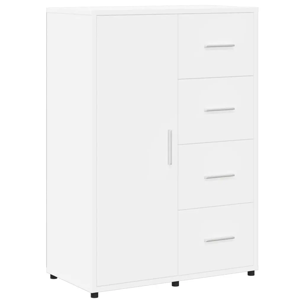 White Sideboard 60x31x84 cm Engineered Wood Cabinet
