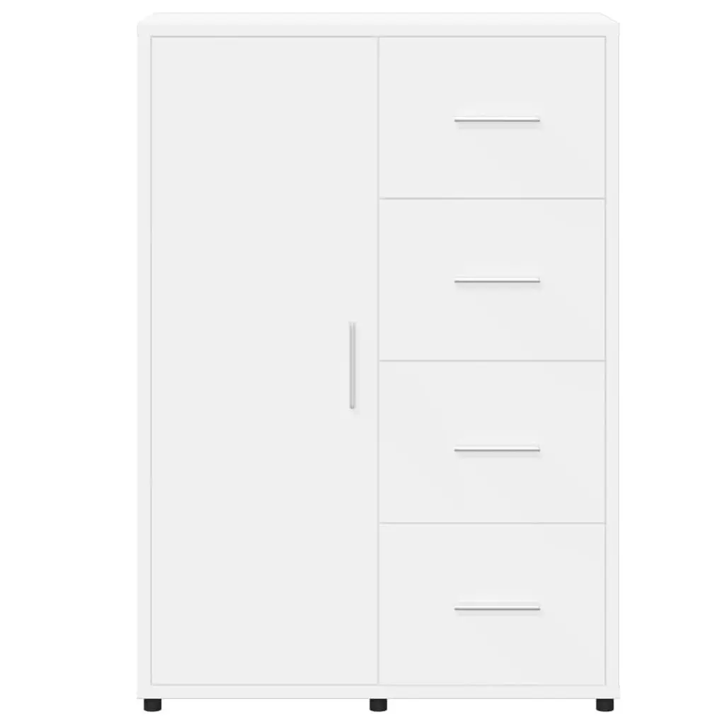White Sideboard 60x31x84 cm Engineered Wood Cabinet