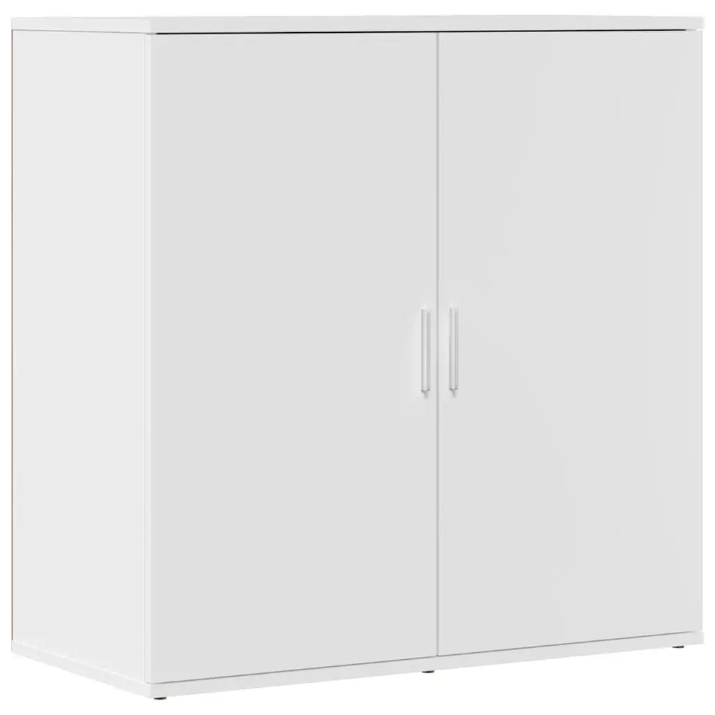 White Storage Sideboard 79x38x80 cm Engineered Wood
