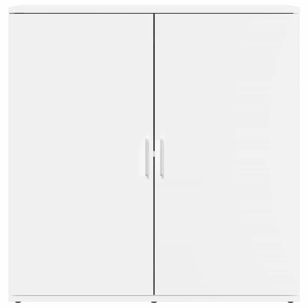White Storage Sideboard 79x38x80 cm Engineered Wood