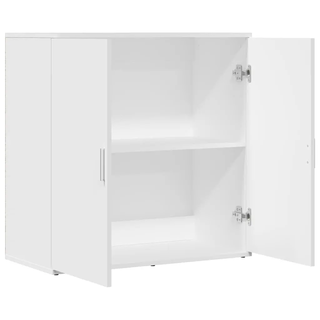 White Storage Sideboard 79x38x80 cm Engineered Wood