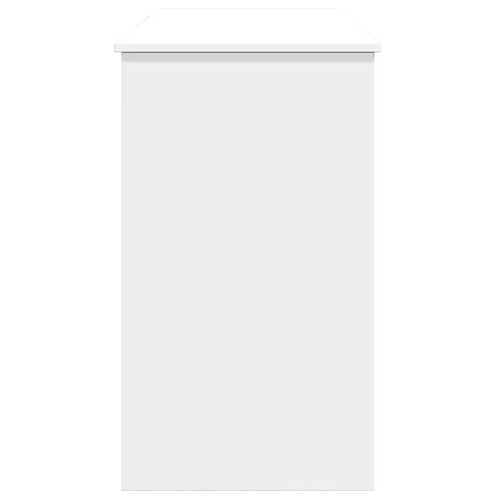White Bedroom Vanity with Mirror and Storage Unit 100x45x76cm