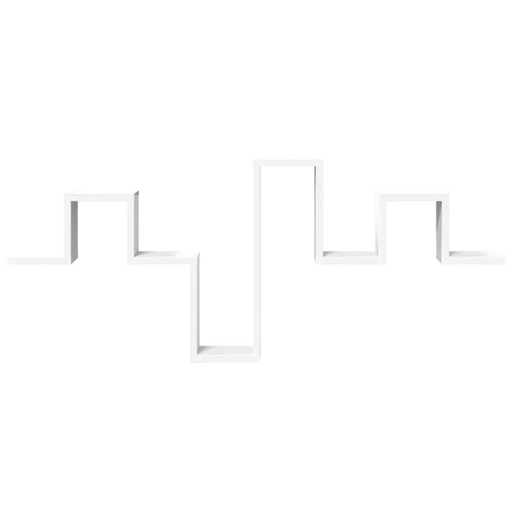 Wall Shelf White 104.5x10x43 cm Engineered Wood Storage Display Bookcase Organiser Shelving Unit