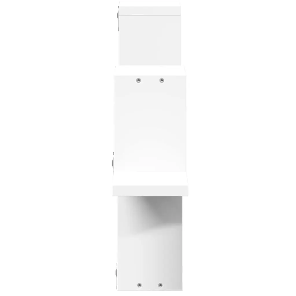 Wall Shelf White 104.5x10x43 cm Engineered Wood Storage Display Bookcase Organiser Shelving Unit
