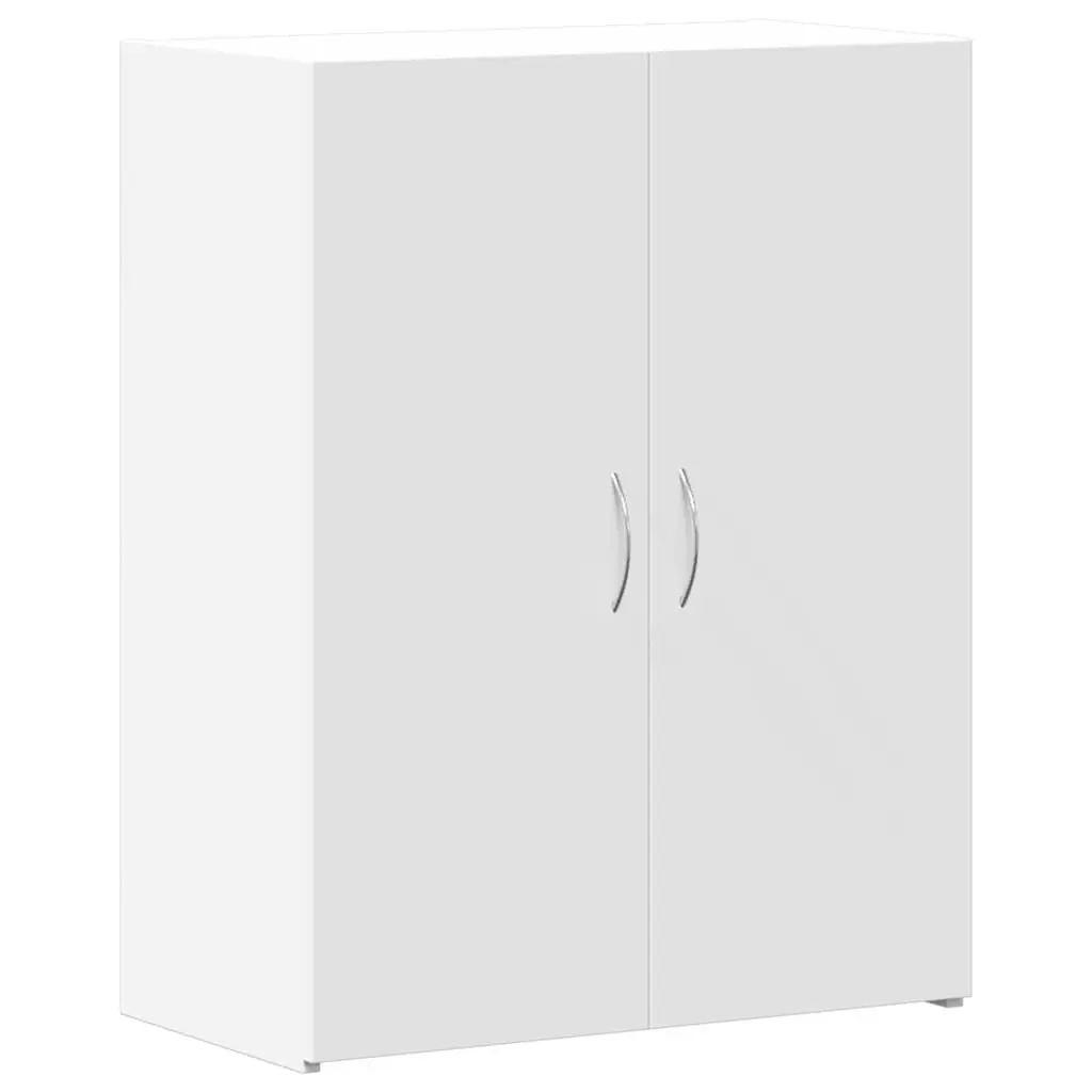 File Cabinet White Storage Organizer Engineered Wood Office Shelves Document
