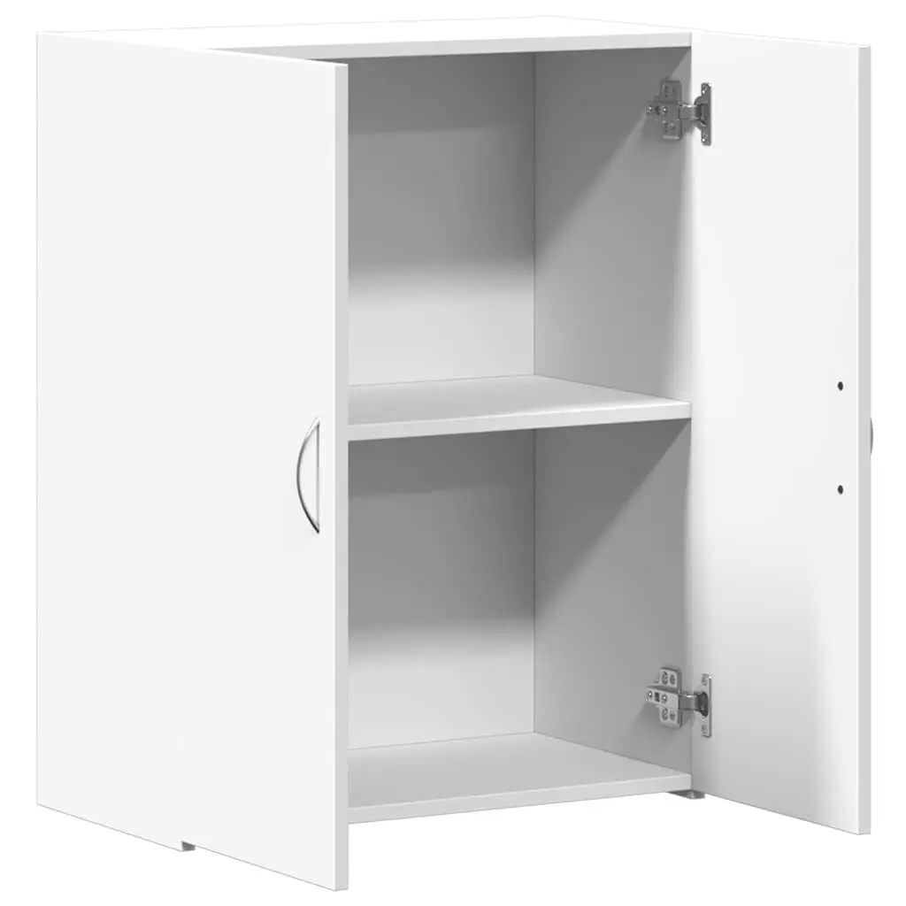 File Cabinet White Storage Organizer Engineered Wood Office Shelves Document