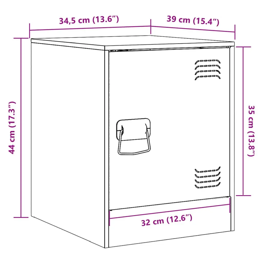 Bedside Cabinets 2 Pieces Black Bedroom Storage Tables Nightstand Furniture