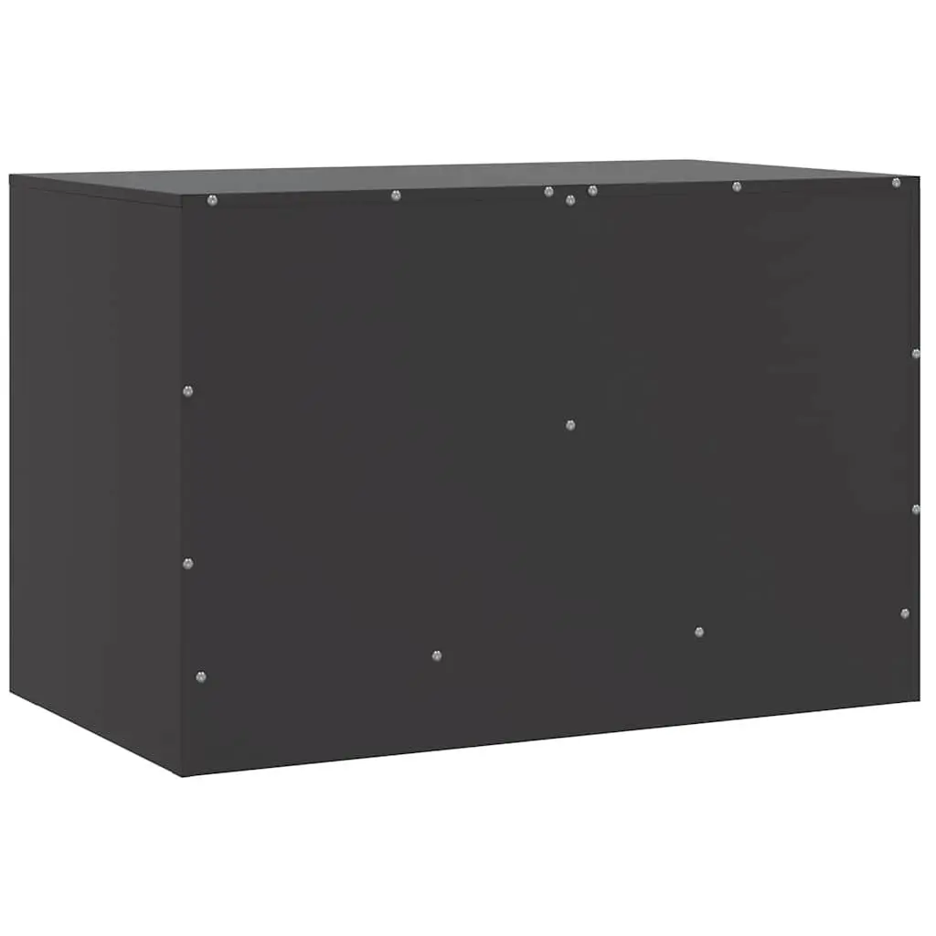 Black Steel Frame TV Cabinets Set of 2