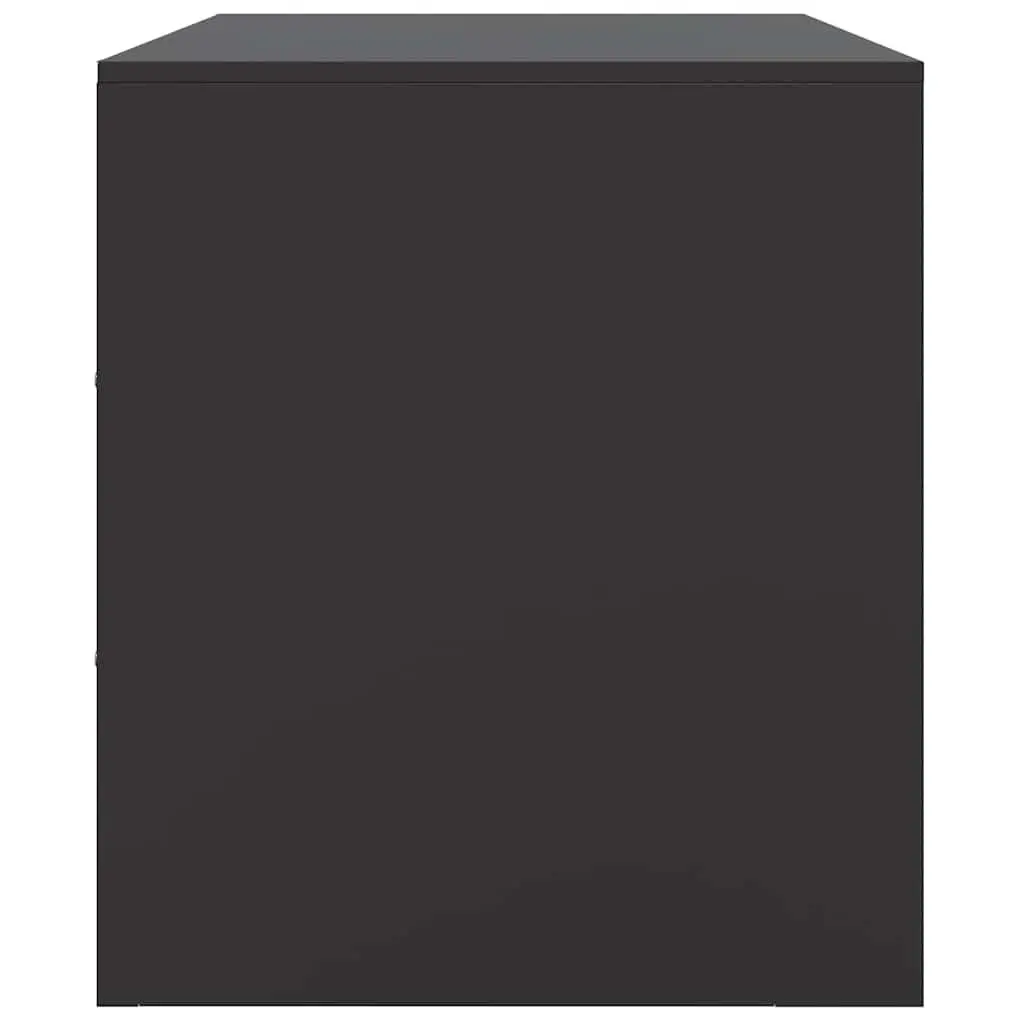 Black Steel Frame TV Cabinets Set of 2