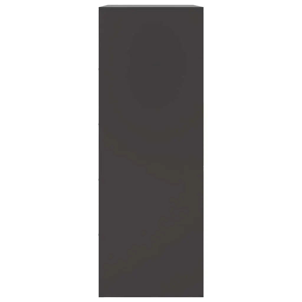 Sideboard Black 67x39x107 cm Steel Frame Storage Cabinet Buffet Furniture