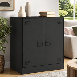 Stylish Black Sideboard for Living Room Storage