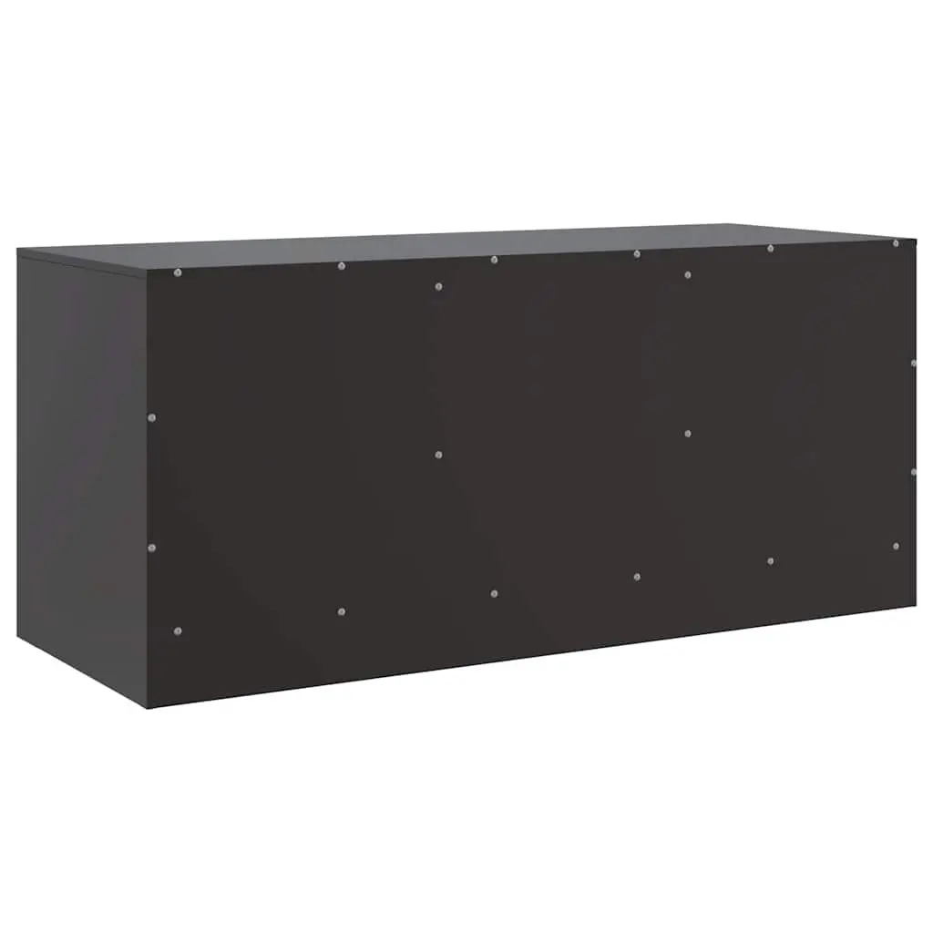 Black Steel Frame TV Cabinet 99x39x44cm