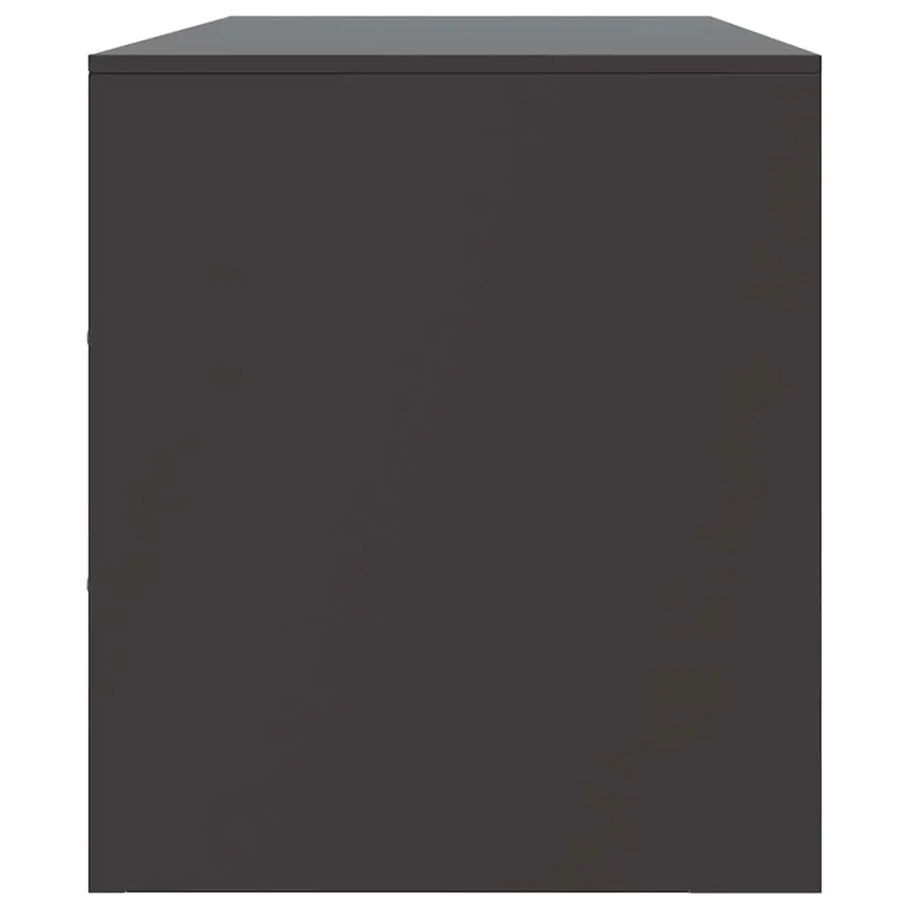 Black Steel Frame TV Cabinet 99x39x44cm