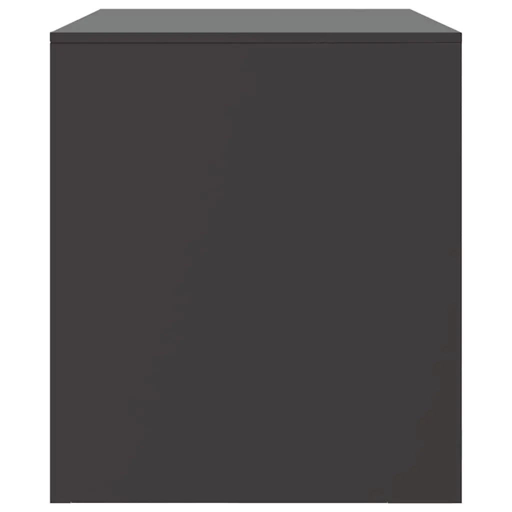 TV Cabinet Black 67x39x44 cm Cold-Rolled Steel 2 Pieces Storage Unit Display Furniture