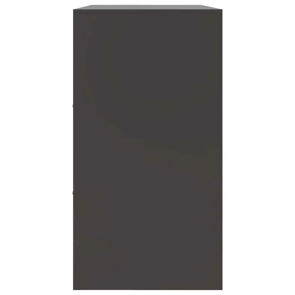 Sideboard Black 99x39x73 cm Cold-rolled Steel Storage Cabinet with Handles