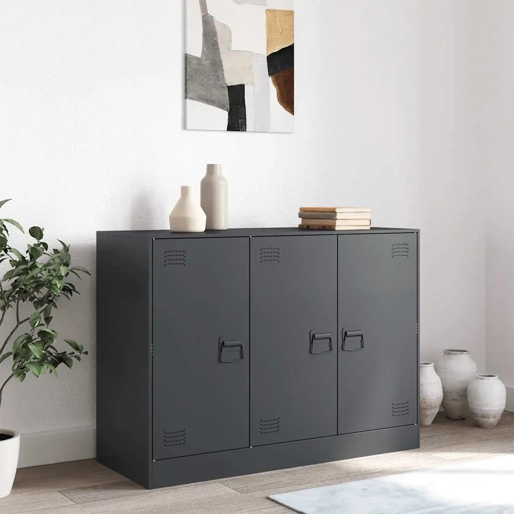 Anthracite Sideboard Storage Cabinet for Living Rooms