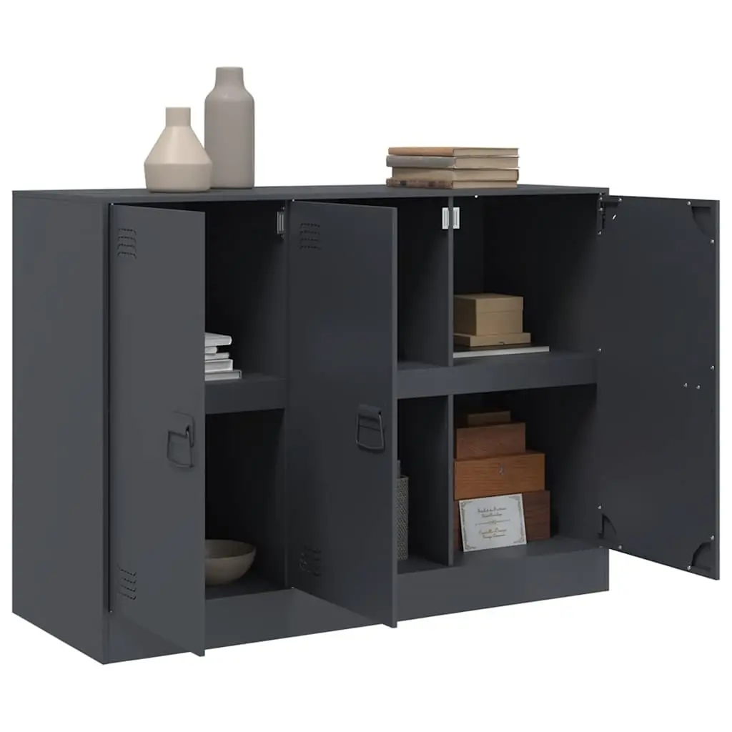 Anthracite Sideboard Storage Cabinet for Living Rooms