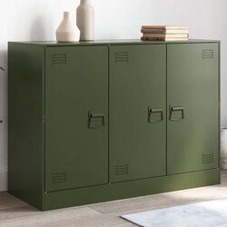 Sideboard Storage Cabinet Olive Green Buffet Server Organiser Furniture