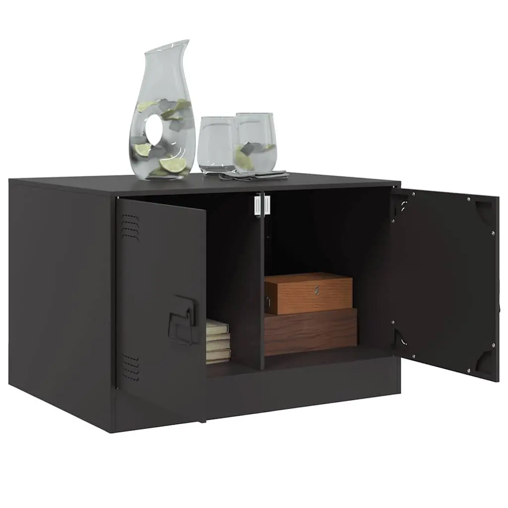 Black Coffee Table with Storage for Living Room