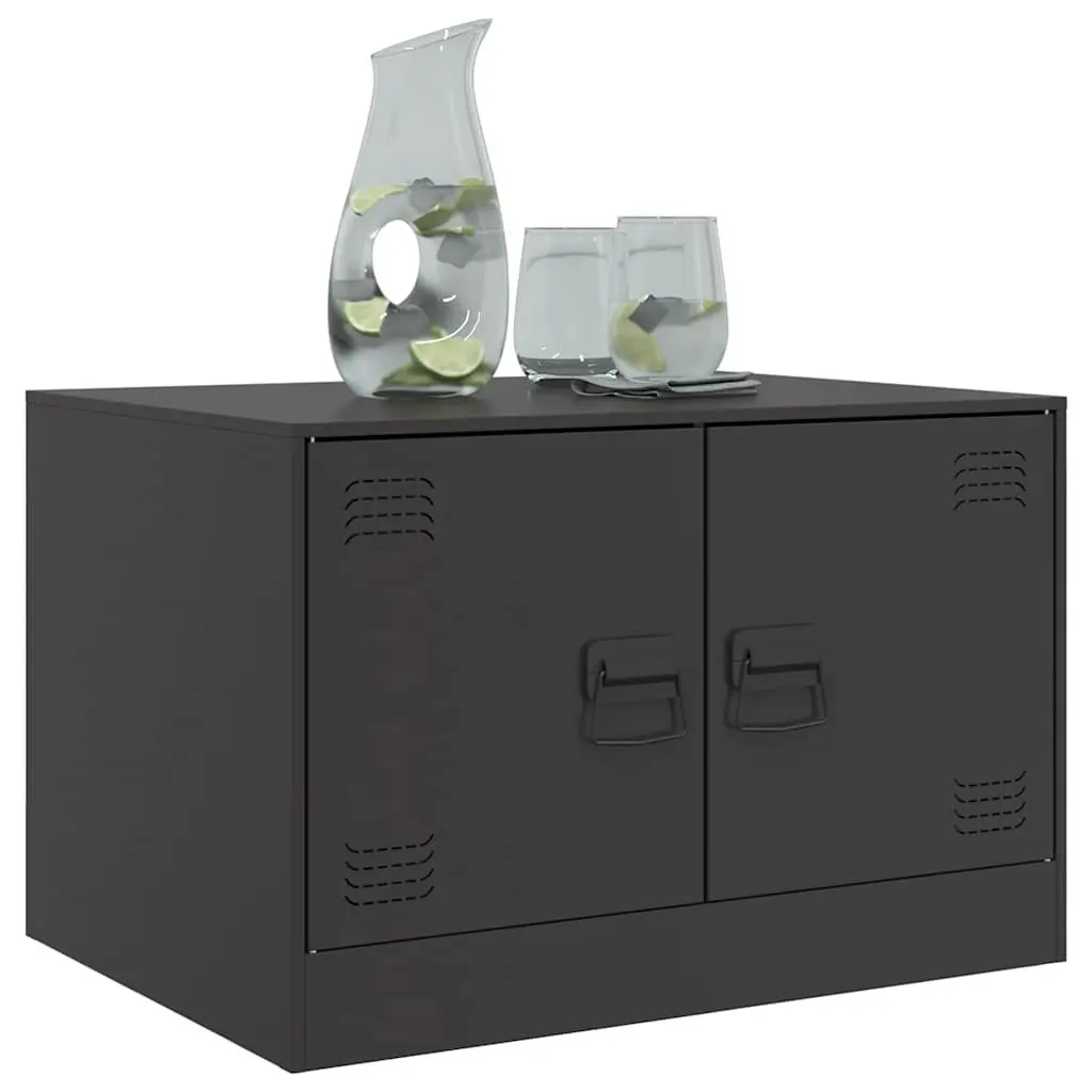 Black Coffee Table with Storage for Living Room