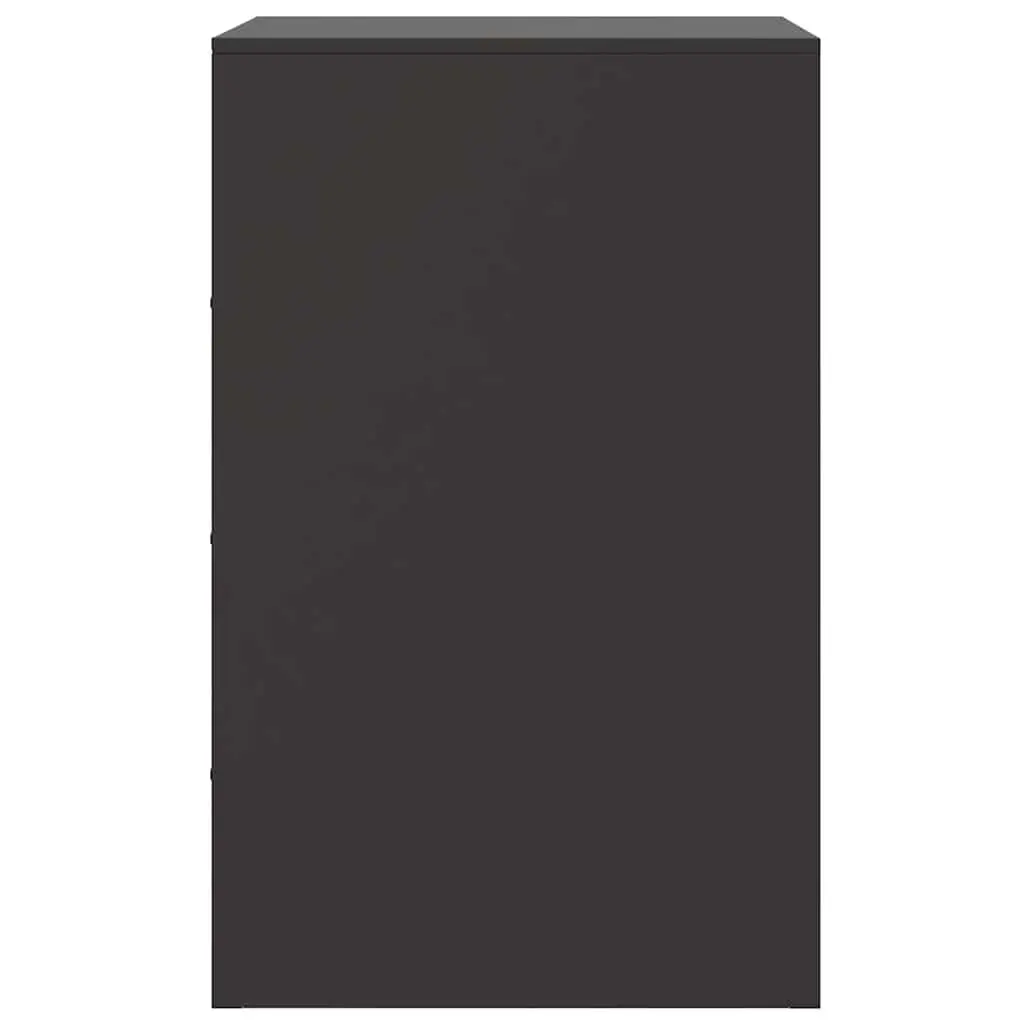 Bedside Cabinets 2 Pieces Black 34.5x39x62cm Storage Nightstand Cabinet