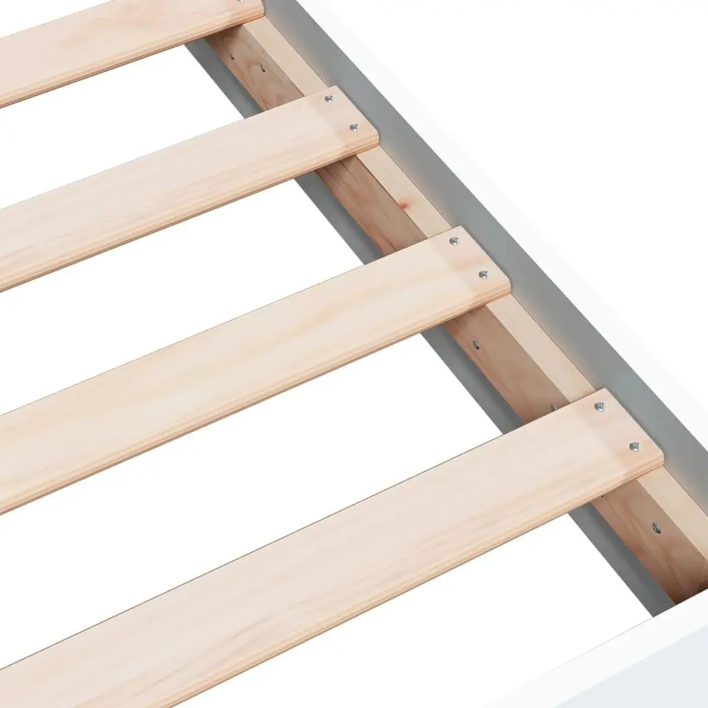 White Bed Frame 135x190 cm for Comfort and Style