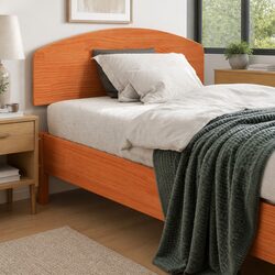 Brown Wax Solid Pine Headboard 100 cm