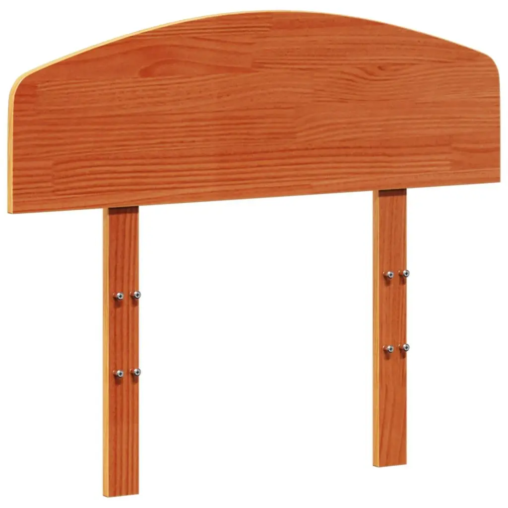 Brown Wax Solid Pine Headboard 100 cm