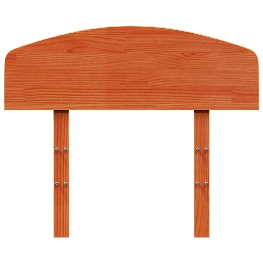 Brown Wax Solid Pine Headboard 100 cm
