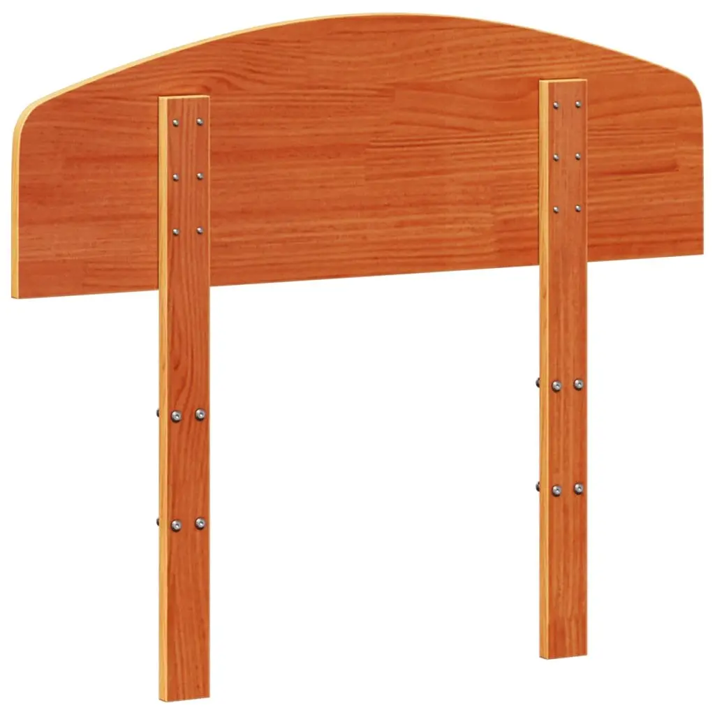 Brown Wax Solid Pine Headboard 100 cm