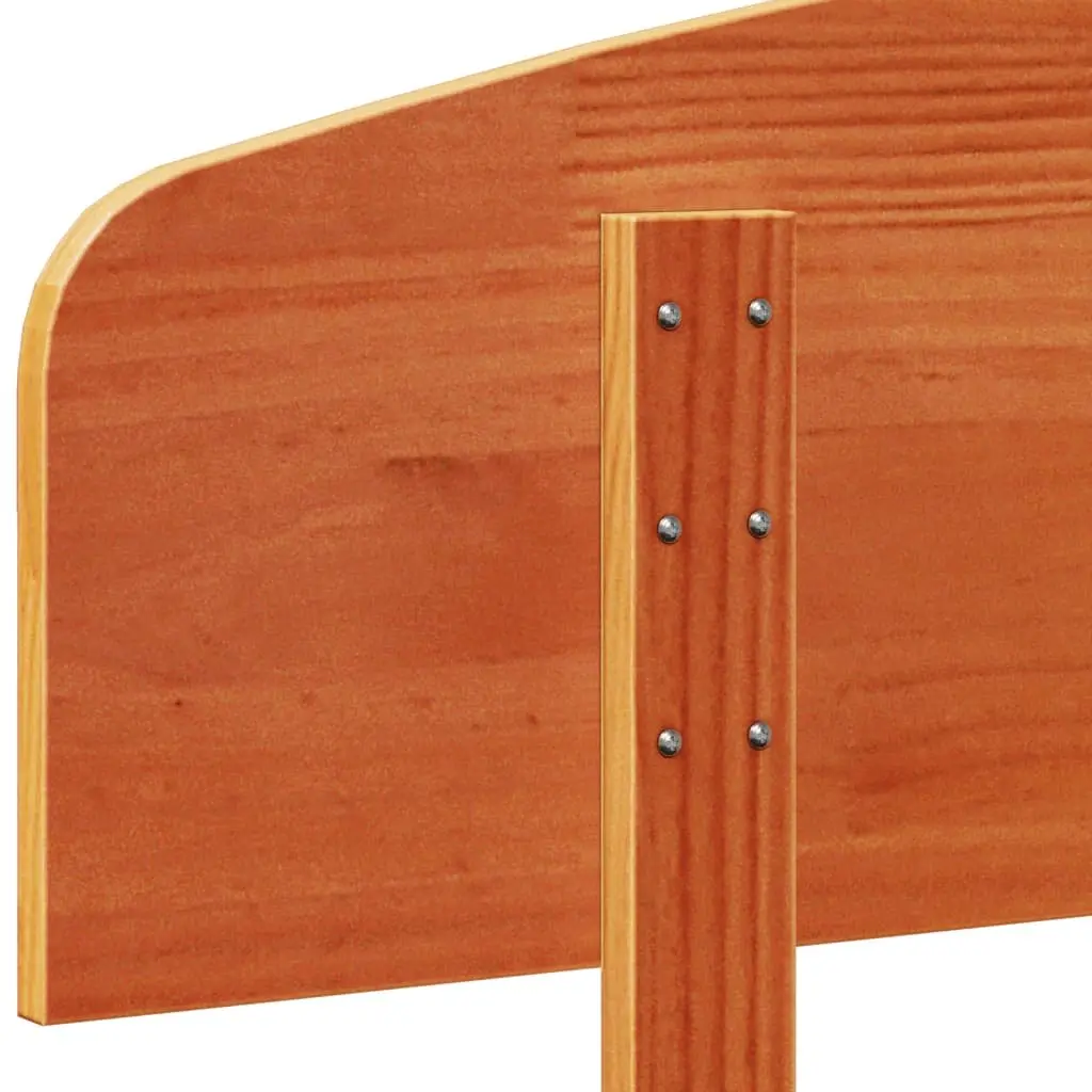 Brown Wax Solid Pine Headboard 100 cm