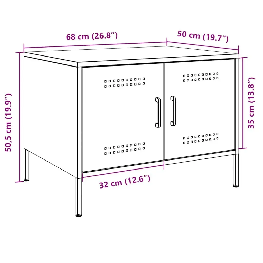Industrial Style Coffee Table with Storage Compartment