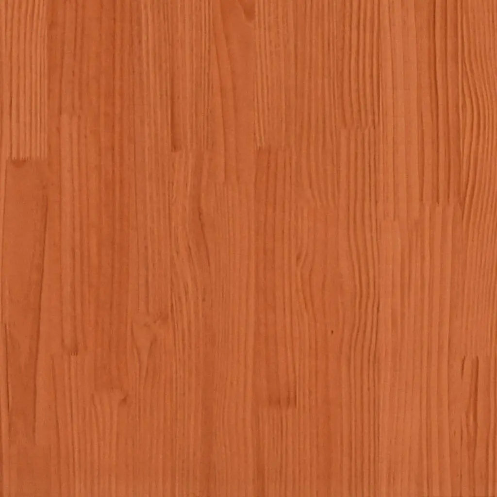 Solid Pine Wood Bed Frame Brown 150x200 cm Sturdy Construction for Bedroom Platform