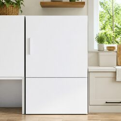 White Engineered Wood Wall Cabinet for Organized Living