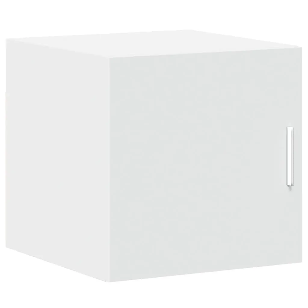 White Engineered Wood Wall Cabinet for Organized Living