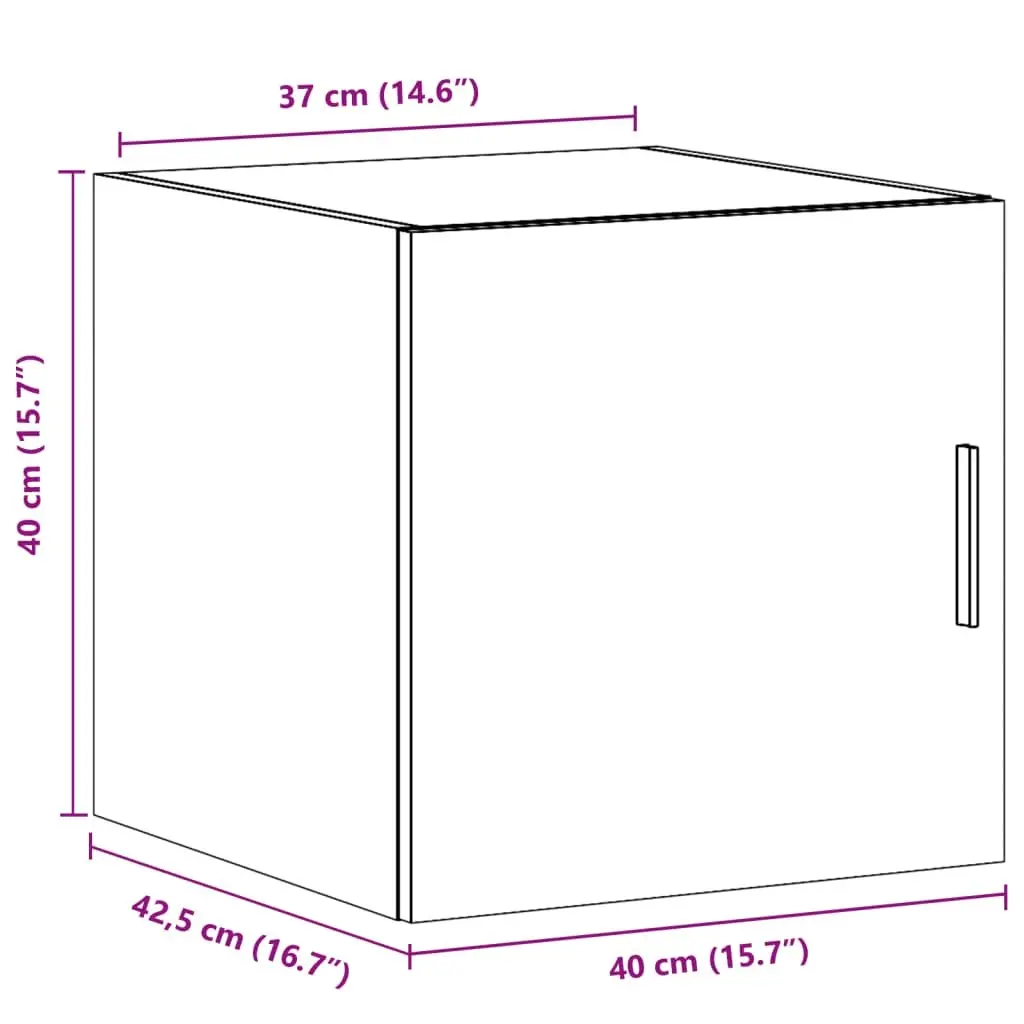 White Engineered Wood Wall Cabinet for Organized Living