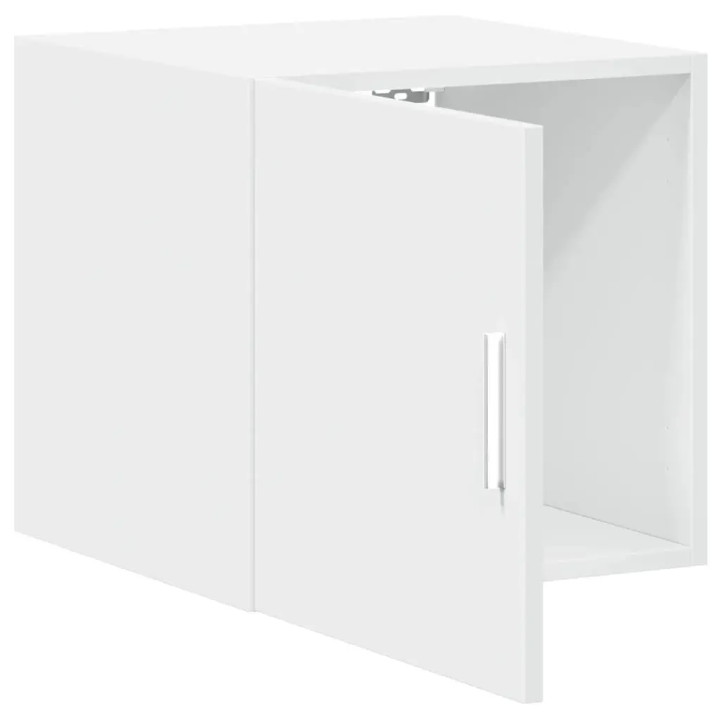 White Engineered Wood Wall Cabinet for Organized Living
