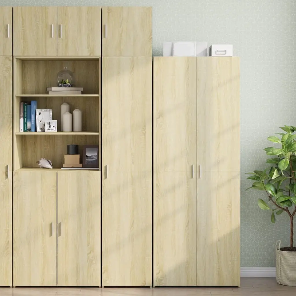 Wall Cabinet Brown Engineered Wood Floating Storage Hanging Sideboards