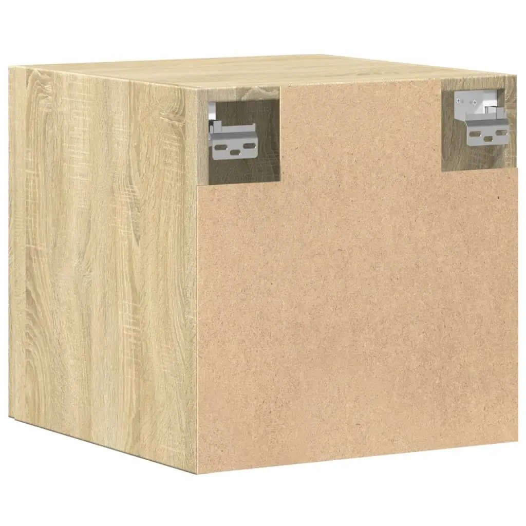 Wall Cabinet Brown Engineered Wood Floating Storage Hanging Sideboards