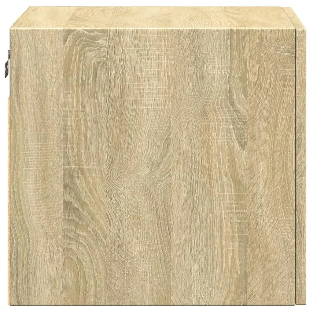 Wall Cabinet Brown Engineered Wood Floating Storage Hanging Sideboards