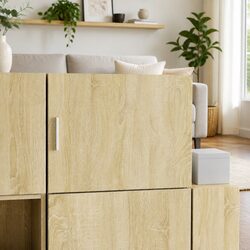 Sonoma Oak Wall Cabinet for Cozy Home Storage